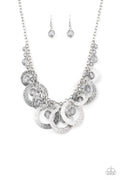 Turn It Up - Silver-Paparazzi Necklace (#1599)