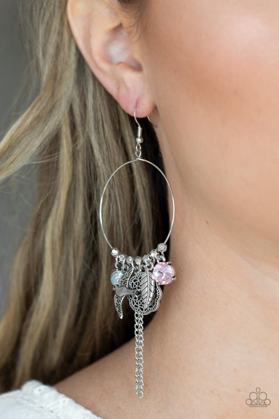 TWEET Dreams - Pink Paparazzi Earrings (#4105)