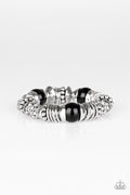 Paparazzi Bracelet - Uptown Tease - Black (PZ-1037)