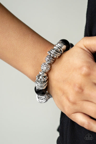 Paparazzi Bracelet - Uptown Tease - Black (PZ-1037)