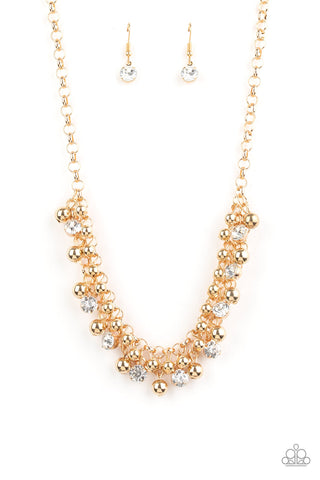Paparazzi Short Necklace - Wall Street Winner - Gold (PZ-381)