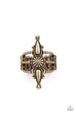 Westward Expansion - Brass Paparazzi Ring (P46)