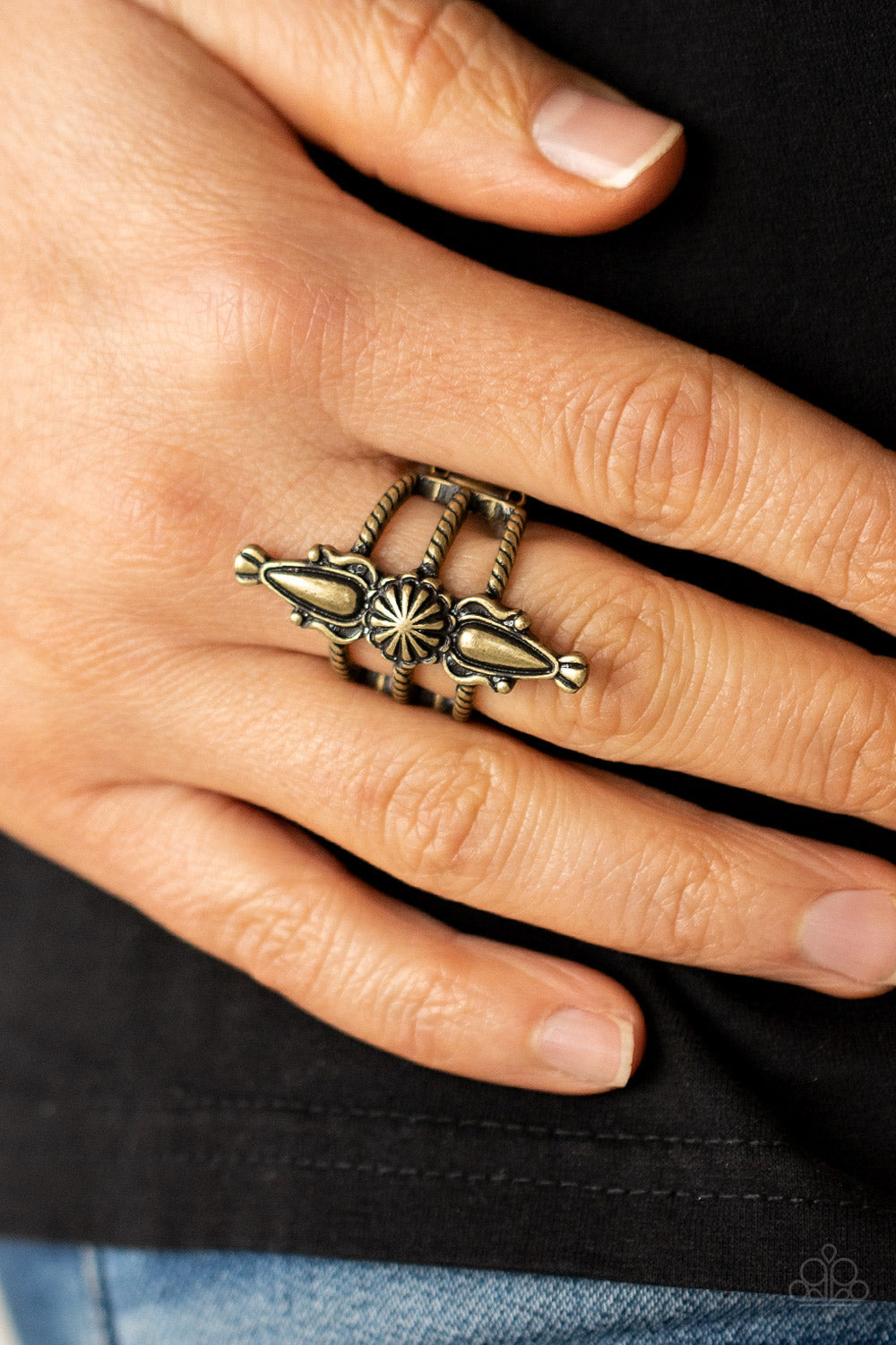 Westward Expansion - Brass Paparazzi Ring (P46)