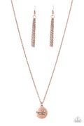 Paparazzi Short Necklace - Worlds Best Grandma - Copper (PZ-446)