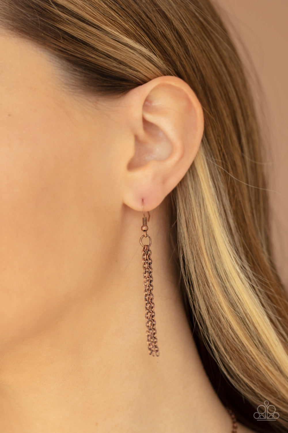 Paparazzi Short Necklace - Worlds Best Grandma - Copper (PZ-446)