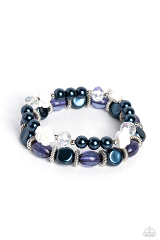 Who ROSE There? - Blue Paparazzi Bracelet (#5137)