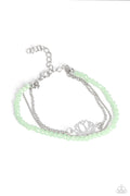 A LOTUS Like This - Green Paparazzi Bracelet (5142)