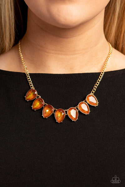 FLIRTY Dancing - Brown Paparazzi Necklace (#5425)