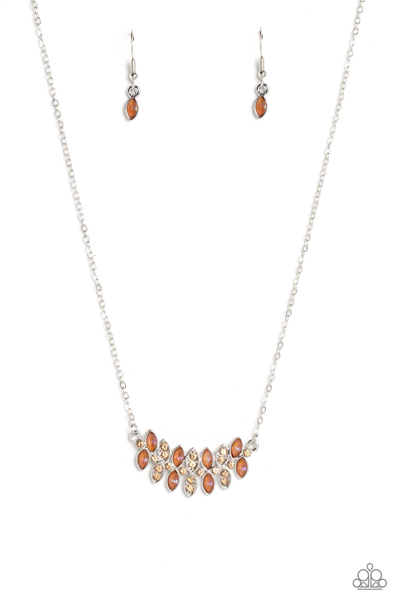 Lustrous Laurels - Brown Paparazzi Necklace (#5467)