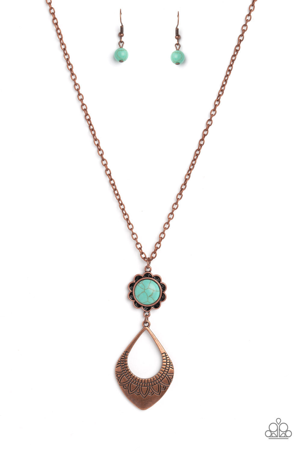 Stone TOLL - Copper Paparazzi Necklace (4855)