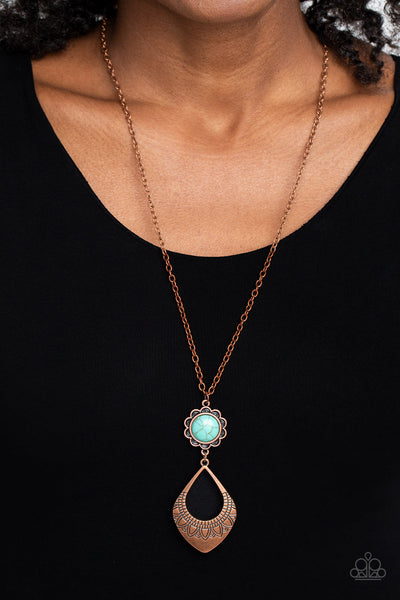 Stone TOLL - Copper Paparazzi Necklace (4855)