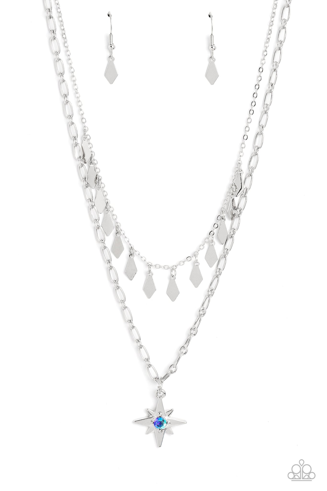 The Second Star To The LIGHT - Blue Paparazzi Necklace (#5398)