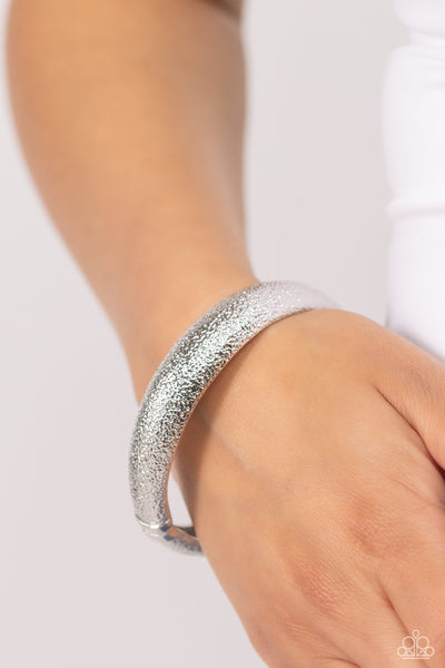 Rippling Reunion - Silver Paparazzi Bracelet (#1535)