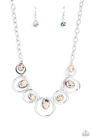 Marble Medley - Yellow Paparazzi Necklace