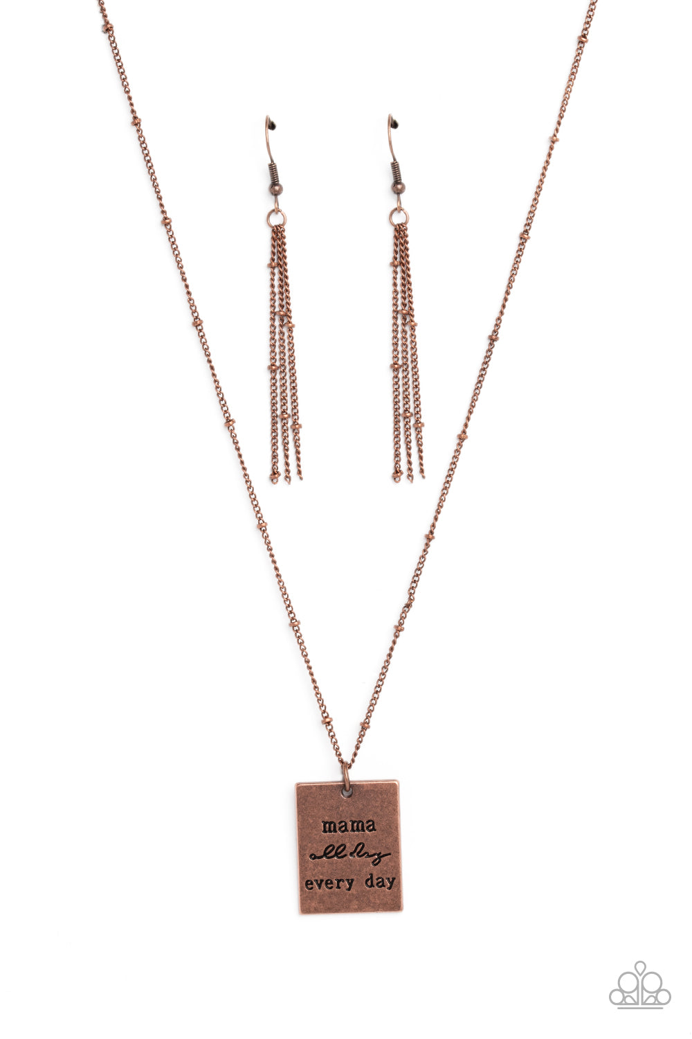 Mama MVP - Copper Paparazzi Necklace (#5299)