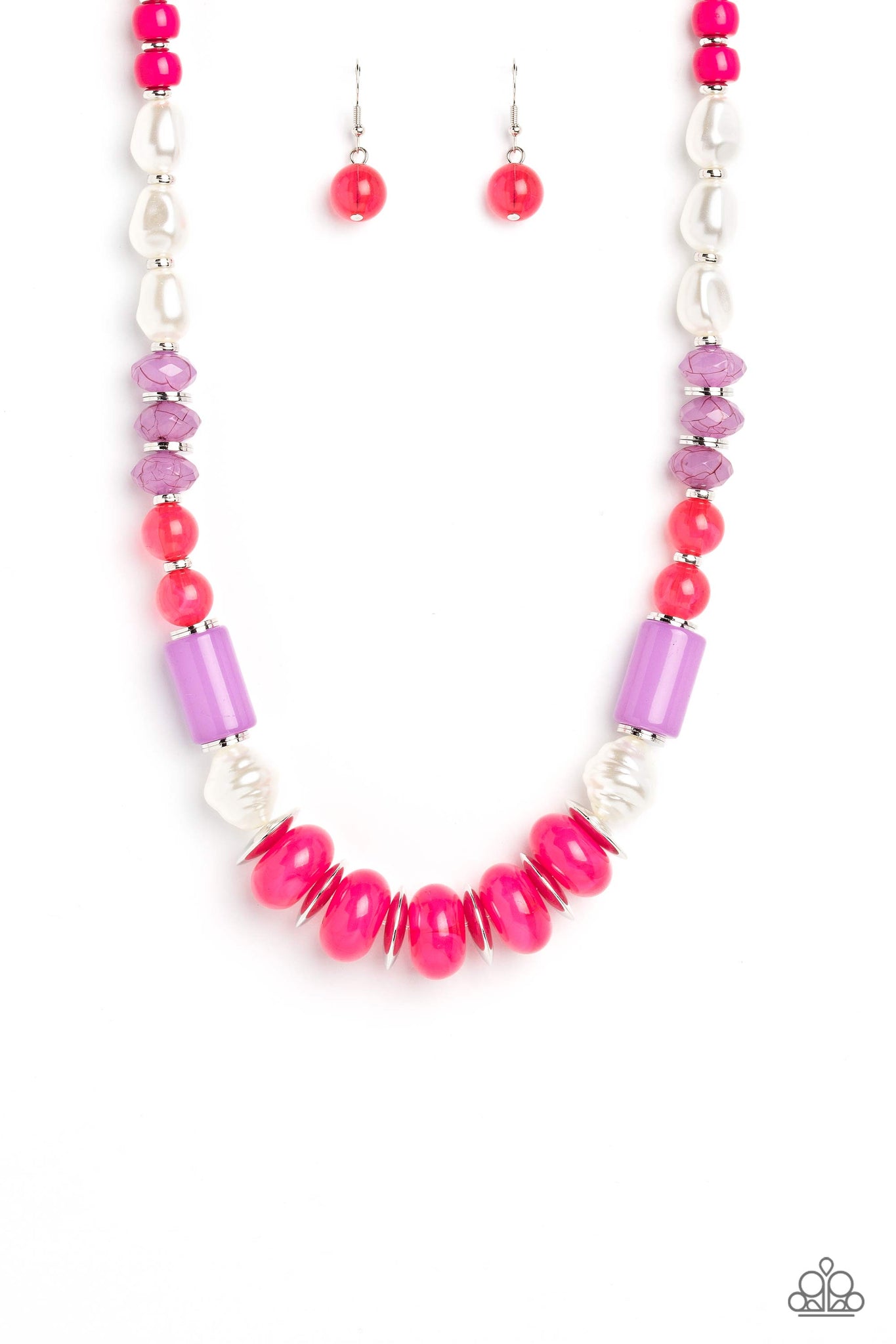 A SHEEN Slate - Pink Paparazzi Necklace (S042)