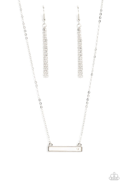 Devoted Darling - White Paparazzi Necklace (#5152)