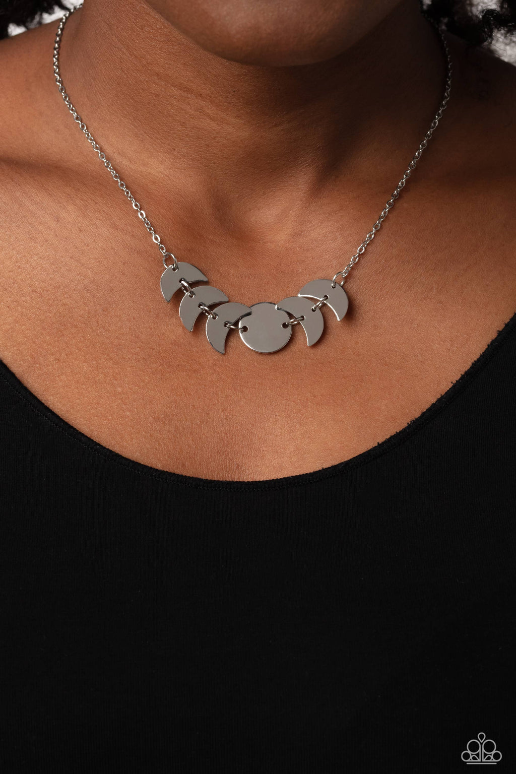 LUNAR Has It - Silver Paparazzi Necklace (#5171)