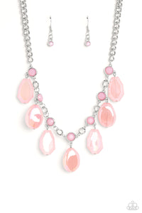 Maldives Mural - Pink Paparazzi Necklace (#4216)