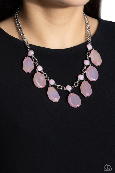 Maldives Mural - Pink Paparazzi Necklace (#4216)