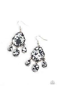 Organic Optimism - Black Paparazzi Earring (#1242)