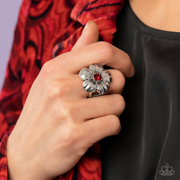 BLOOM BLOOM Pow - Red Paparazzi Ring (P4)