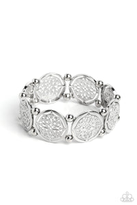 Filigree Fanfare - Silver Paparazzi Bracelet (#2787)