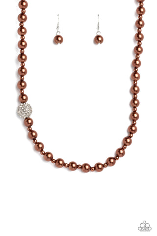 Countess Chic - Brown Paparazzi Necklace (S056)