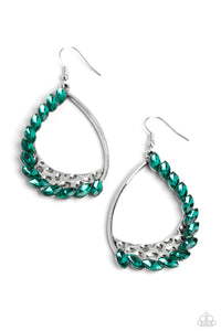 Looking Sharp - Green Paparazzi Earring (#3747)