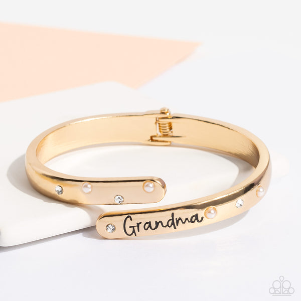 Gorgeous Grandma - Gold Paparazzi Bracelet