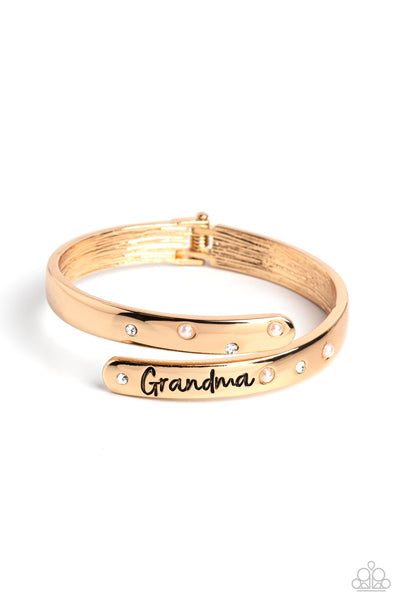 Gorgeous Grandma - Gold Paparazzi Bracelet