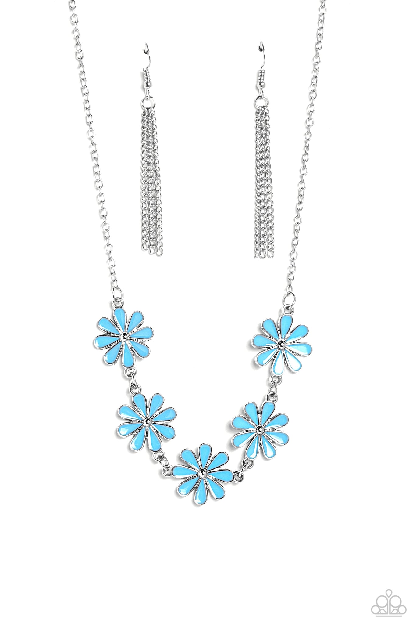 Flora Fantasy - Blue Paparazzi Necklace (#2995)