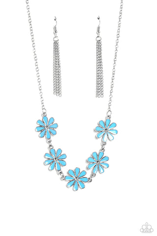 Flora Fantasy - Blue Paparazzi Necklace (#2995)