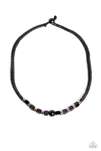 Oil Spill Orbit - Black Paparazzi Necklace