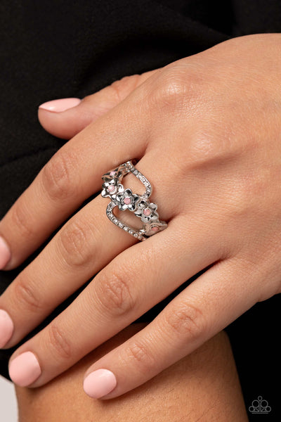 Captivating Corsage - Pink Paparazzi Ring (T16)