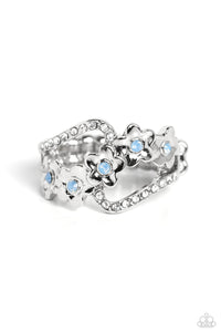 Captivating Corsage - Blue Paparazzi Ring (T68)