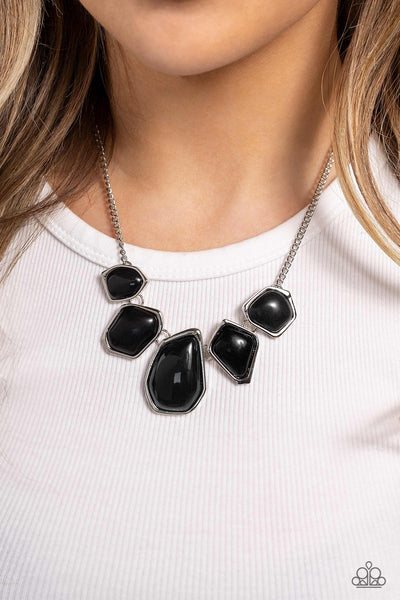 Beyond the Badlands - Black Paparazzi Necklace (#5400)