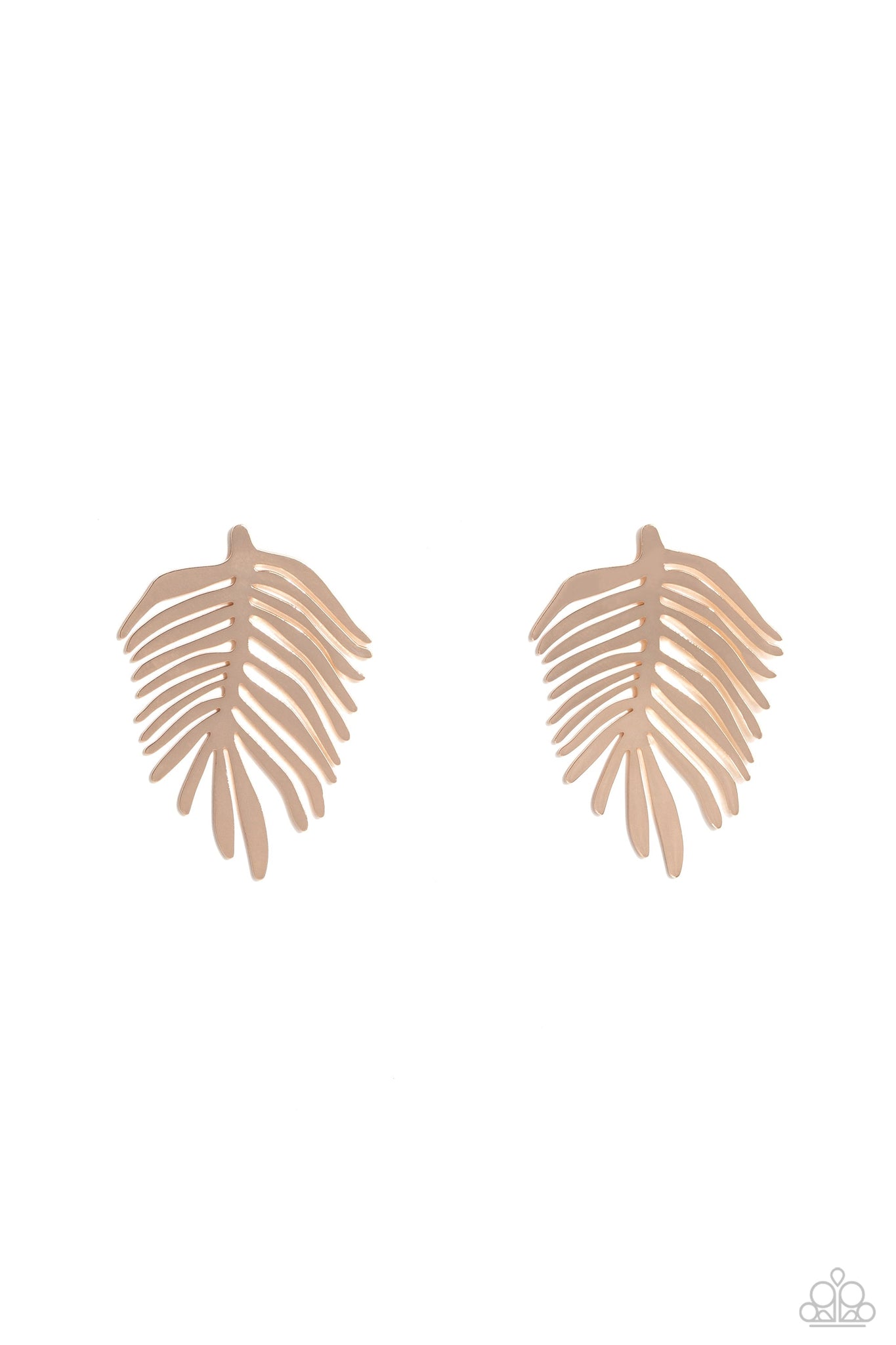 The FROND Row - Gold Paparazzi Earring (#5375)