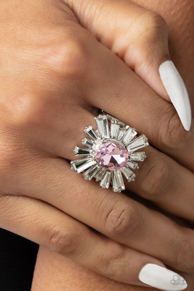 Starburst Season - Pink Paparazzi Ring (P38)