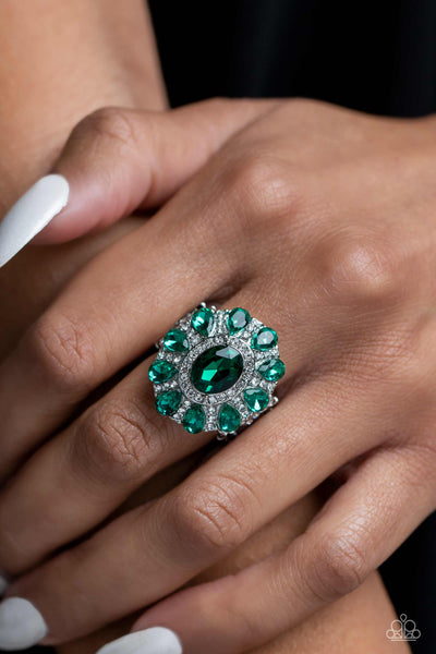 GLIMMER and Spice - Green Paparazzi Ring  (T59)