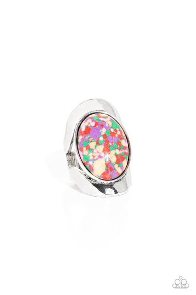 Terrazzo Tribute - Purple Paparazzi Ring