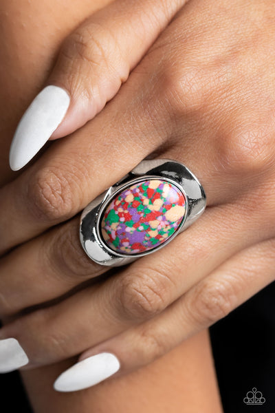 Terrazzo Tribute - Purple Paparazzi Ring