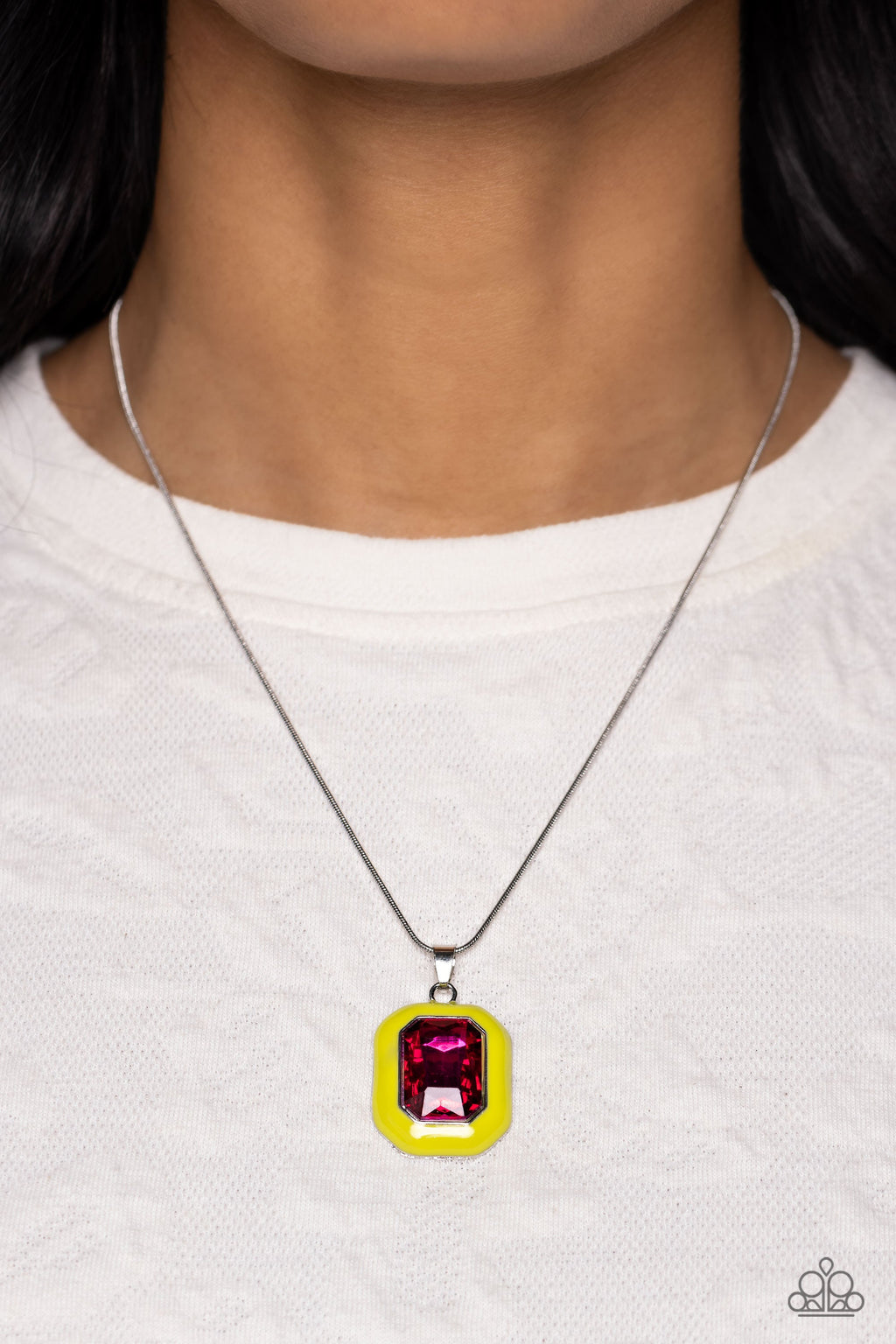 Emerald Energy - Multi Paparazzi Necklace (#5407)