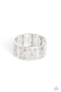 Garden Walls - White Paparazzi Bracelet (#5395)