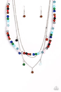 BEAD All About It - Multi Paparazzi Necklace (#5556)