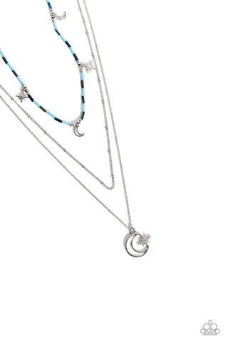 Constant as the Stars - Blue Paparazzi Necklace (#5542)