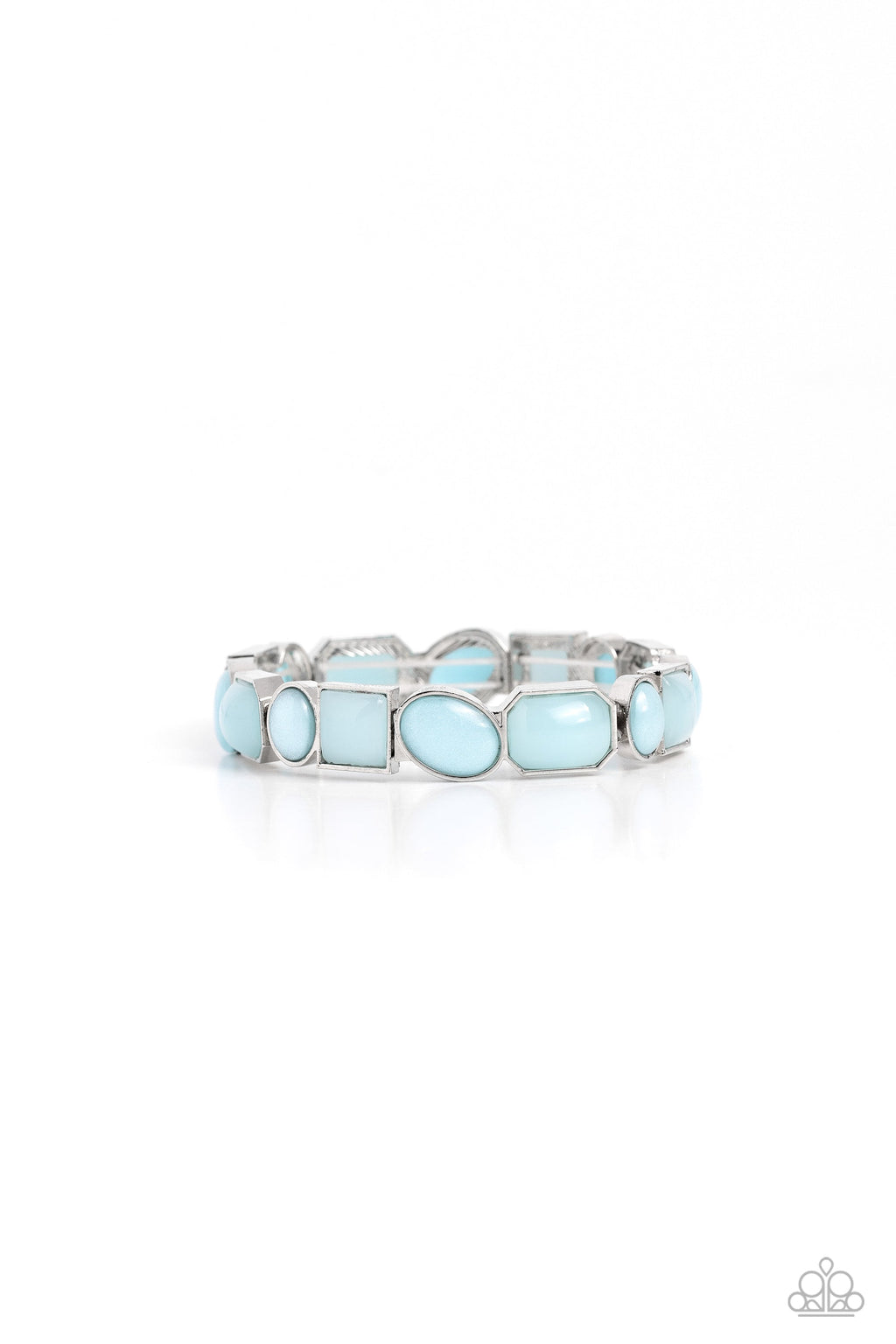 Giving Geometrics - Blue Paparazzi Bracelet (#4577)