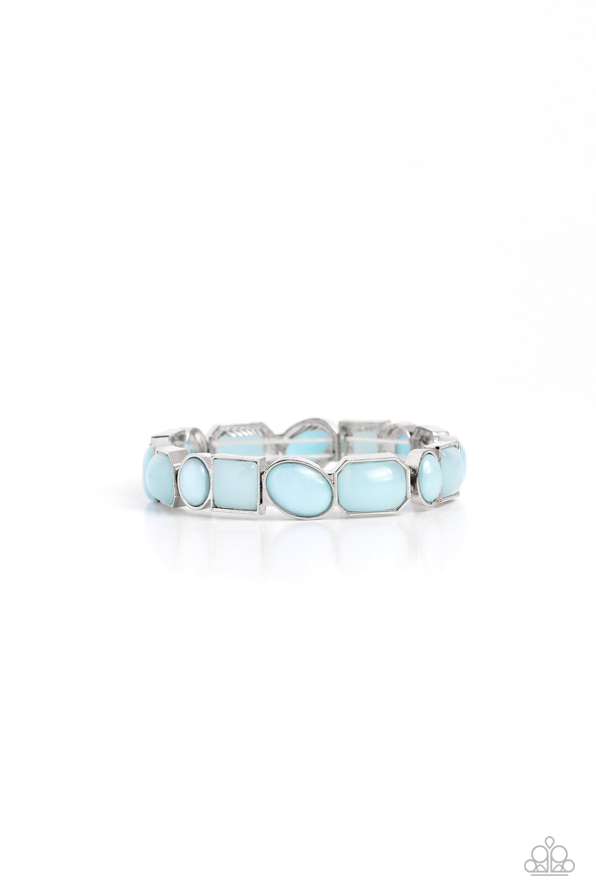 Giving Geometrics - Blue Paparazzi Bracelet (#4577)