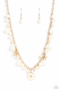 Surfer Serenade - Gold Paparazzi Necklace (#2774)