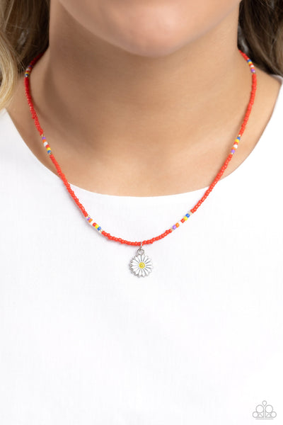 Charming Chance - Red Paparazzi Necklace (S055)